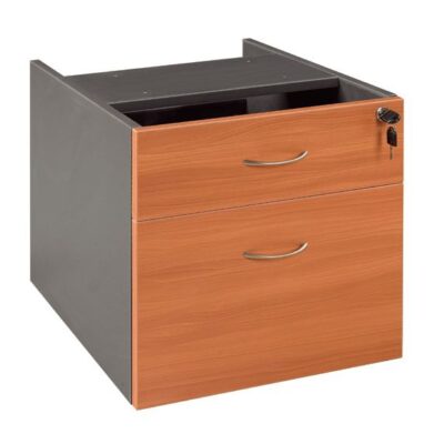 GP OMsystem Commercial Office Fix Desk Pedestal 1 Drawer & 1 File
