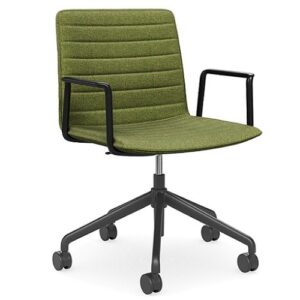 DD Nikola Meeting Chair with Black Arm Rest