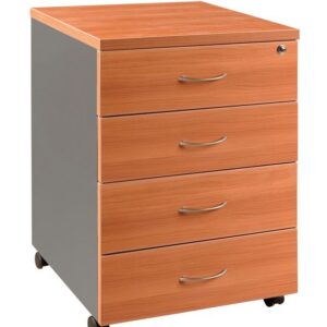 GP OMsystem Commercial Office Mobile Pedestal 4 Drawers
