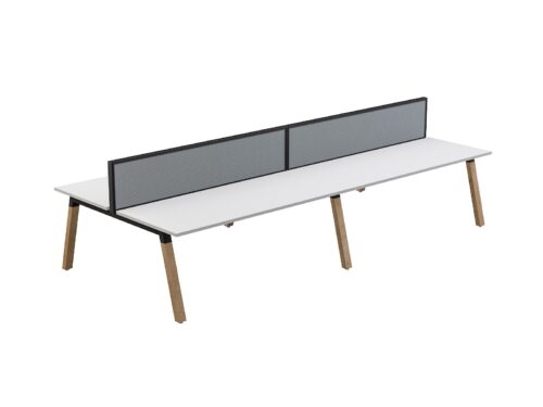 OL Plantation 4 users Double-Sided Desk with Studio 50 Screen